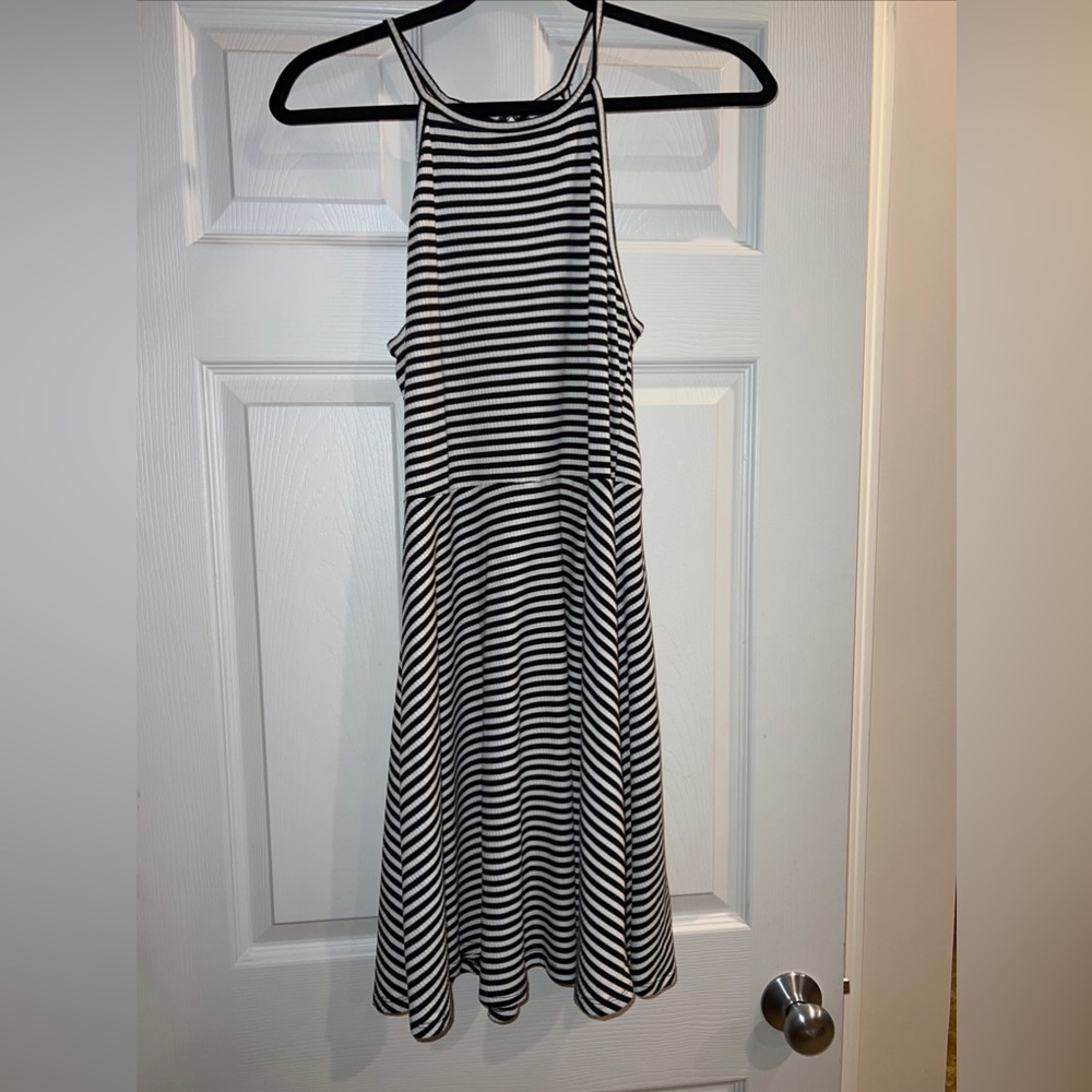 Mossimo Supply Co. Ribber Striped Skater Dress- Medium